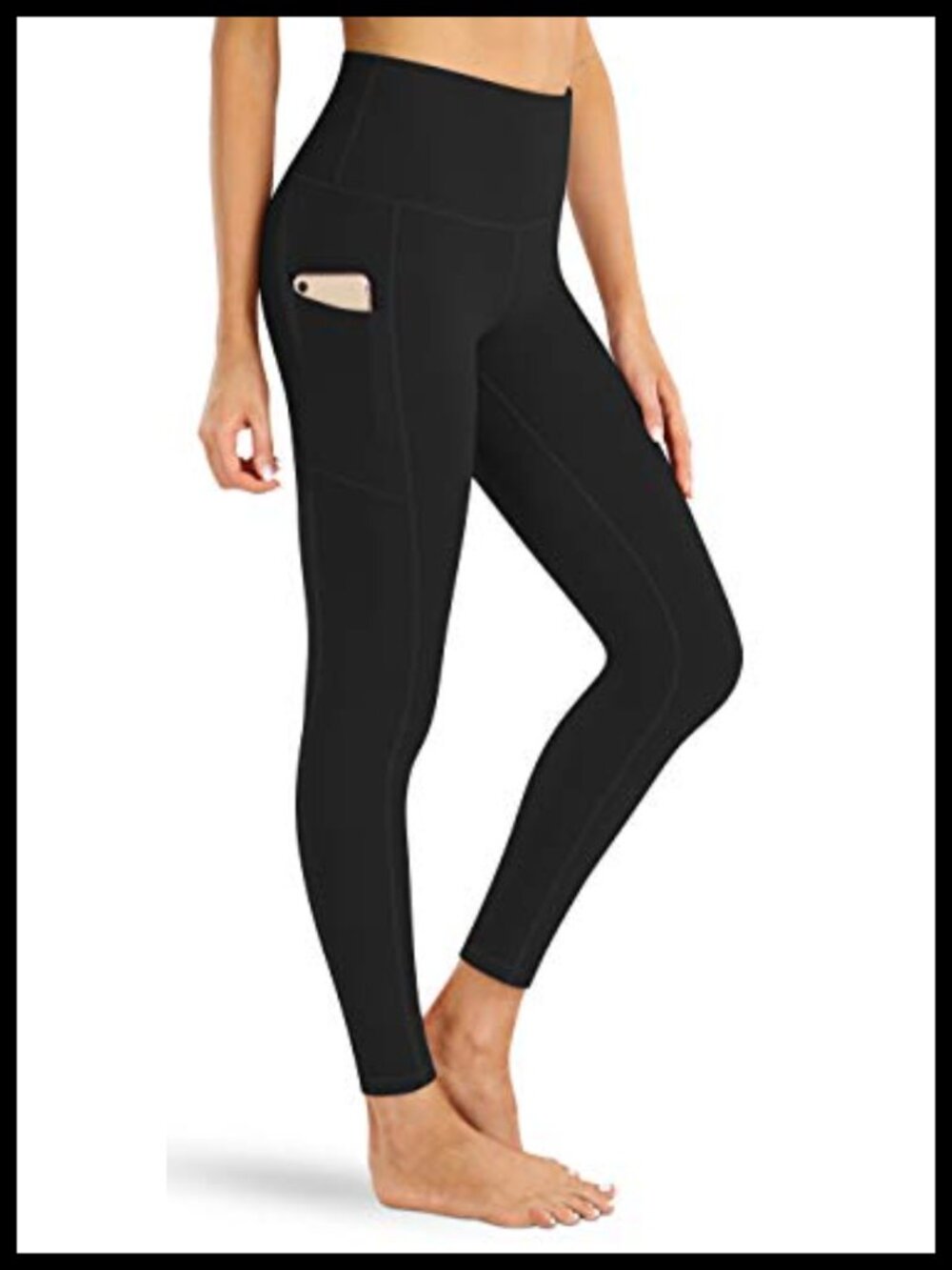 High Waist Yoga Pants with Pockets Tummy Control Workout Leggings